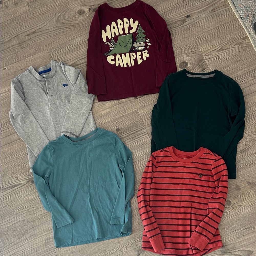 Lot of 5 Old Navy long sleeve tee shirt